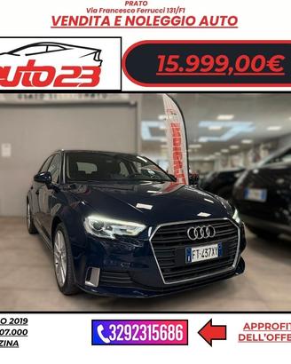 Audi A3 SPB 30 TFSI S tronic Sport 116CV Ok Neopat
