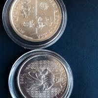 n 2 monete da 1000 escudos portoghese argento 1998