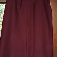 Gonna in lana bordeaux, Taglia 44/46