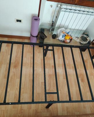 Struttura letto Singolo in metallo - Completa 