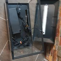Acquario con filtro luce e lampada regola temperat
