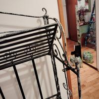 Fioriera ferro battuto scaffale libri 