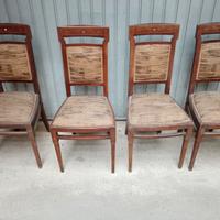 4 SEDIE originali primi 900 stile liberty