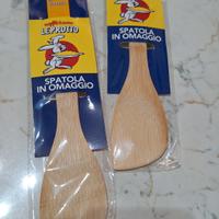 2 spatole in legno 
