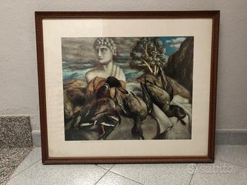 Riproduzione litografica Giorgio de Chirico