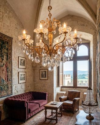 lampadario chandelier vintage