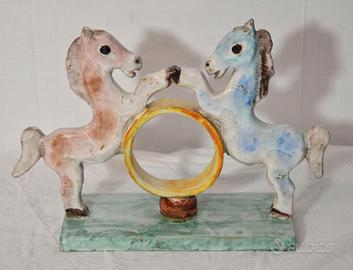 Solimene Vietri – Scultura ceramica cavalli '70