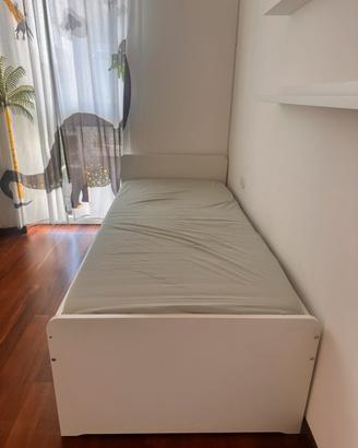 LETTO IKEA SLAKT  CON LETTO ESTRAIBILE E CASSETTI