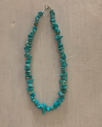 Collana con pietre naturali di turchese