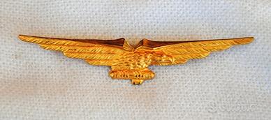 Brevetto pilota Aeronautica RSI gala era fascista