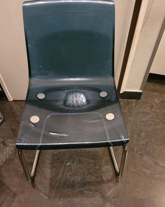 2 sedie blu Ikea Tobias