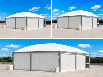 gazebo tenda tensostruttura mt 8x10