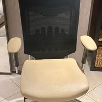 Poltrona direzionale in pelle