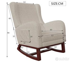 Poltrona a dondolo nuova