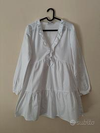 Vestito Corto Bianco ZARA - Taglia XS (Come Nuovo)