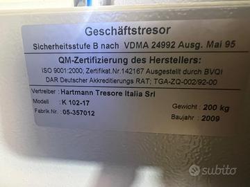 CASSAFORTE MODELLO K 102-17
