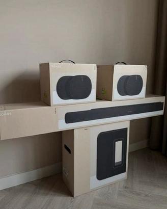 Set Sonos: 2× Era 300 + Arc Ultra + Sub 4