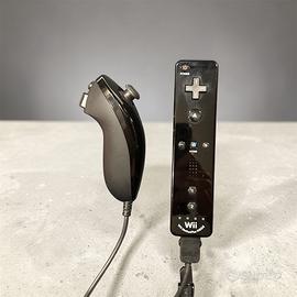 Controller WiiMotionPlus Nero e Nunchuck