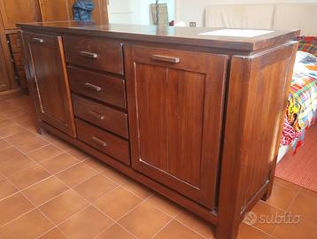 Credenza alta in legno – stile etnico