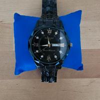 Orologio da Uomo in Acciaio Inossidabile Nero Moda