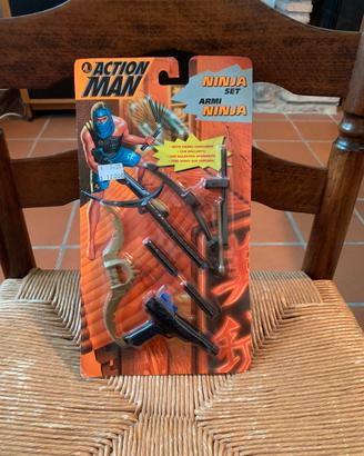 Action Man-ninja set/armi ninja anni 90