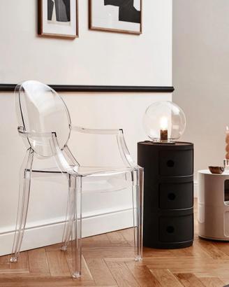 4 sedie Kartell Louis Ghost 4853 trasparenti