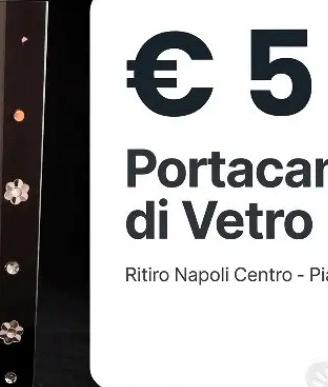 Porta candela o centro tavola di vetro 