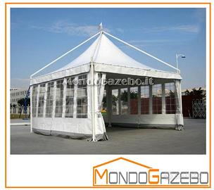 Gazebo 4x4 Moon copertura fissa montanti esterni