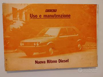 MANUALE FIAT RITMO DIESEL USO E MANUTENZIONE