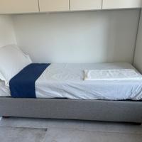 Letto singolo con cassettone