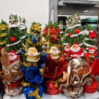 pinetti natalizi decorati