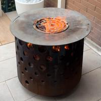 Piastra a disco planch griglia barbecue inox