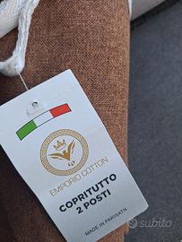 copritutto grandfoulard matrimoniale  marrone 