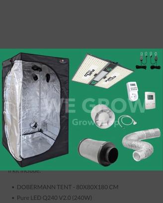 Kit Grow box Pure LED 240 W
