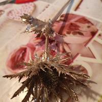 Ramo naturale con bagno di argento 