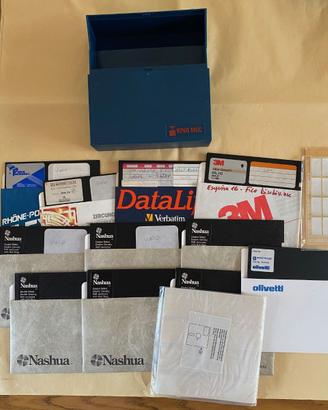 Lotto 11 Floppy disk da 5.25 NON testati per pc co