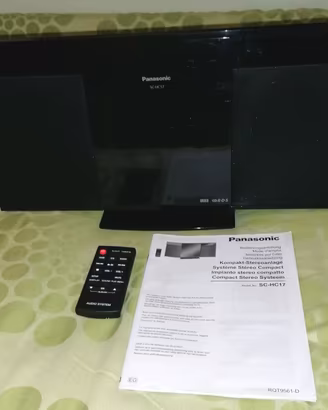 Panasonic Compact Stereo con Telecomando-CD-USB-FM