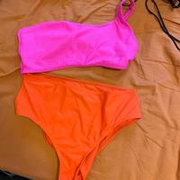 tankini fucsia arancione taglia l