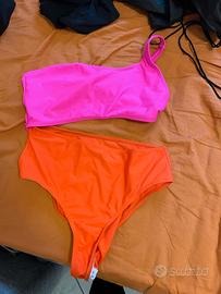 tankini fucsia arancione taglia l