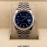 ROLEX DATEJUST ACCIAIO 36MM BLU