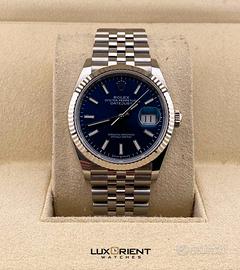 ROLEX DATEJUST ACCIAIO 36MM BLU