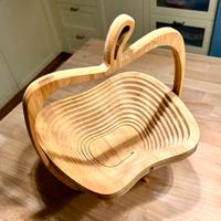 Cesto portafrutta in bamboo pieghevole