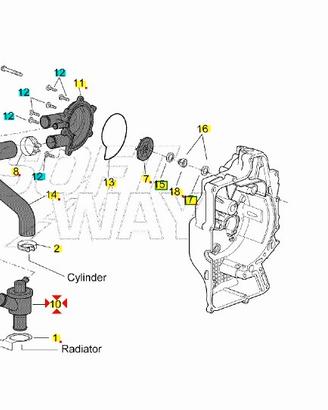 Termostato Aprilia Scarabeo Light 400 848140