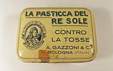 Scatola di latta Pasticca del Re Sole anni '30