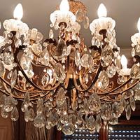 lampadario gocce di cristallo 