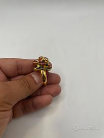 Anello in Argento colorato vintage