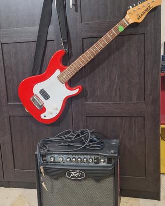 Combo Chitarra+ampli+cavo+corde nuove