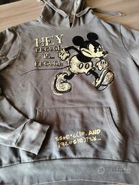 Felpa grigia con cappuccio Disney Mickey Mouse 
