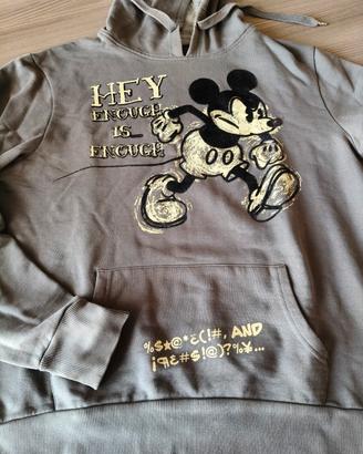 Felpa grigia con cappuccio Disney Mickey Mouse 