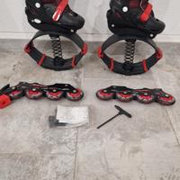 Pattini a rotelle e stivali rimbalzanti 2 in uno